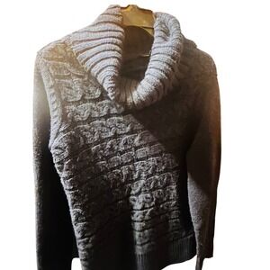 Simply Vera Wang Sweater Cable Knit Cowl Neck Chunky Pullover Size Medium